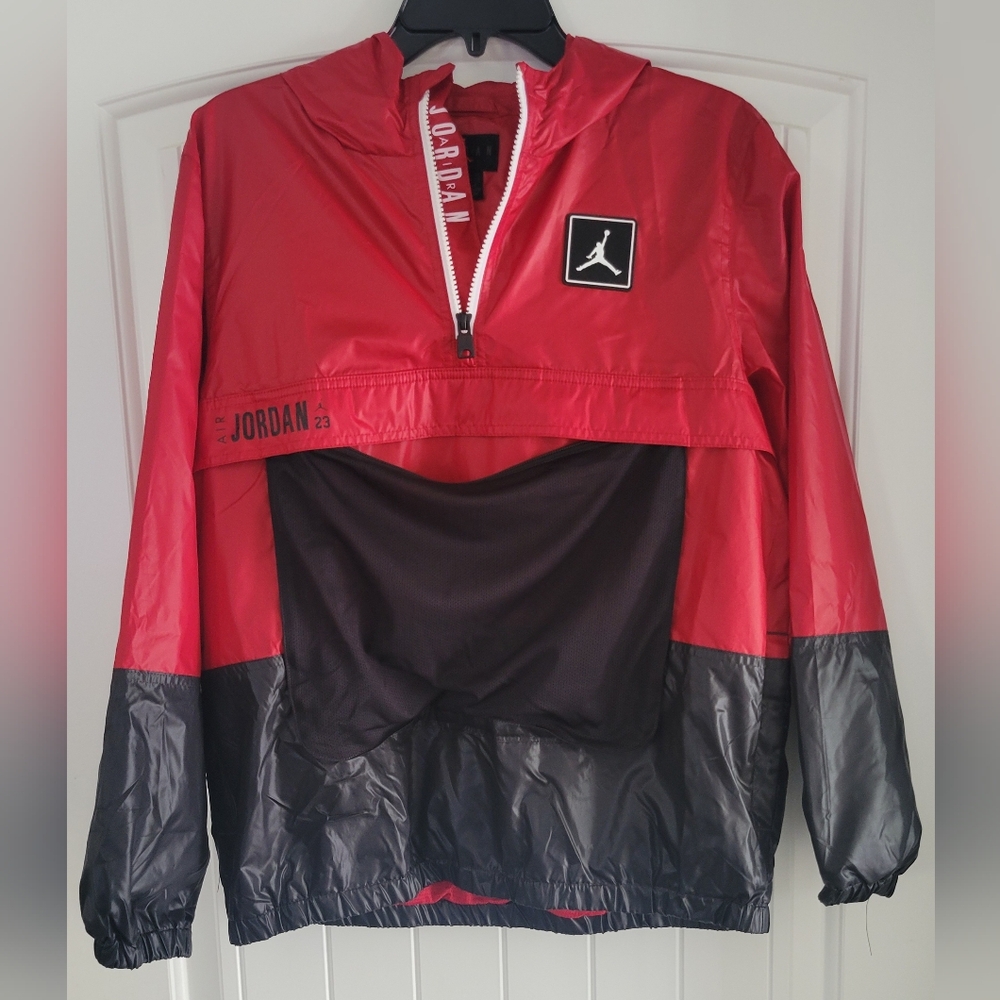 Jordan Red and Black Windbreaker Jacket